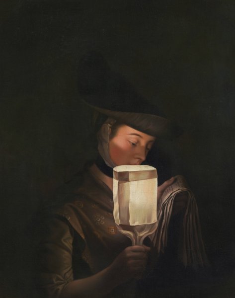 The Ballad Singer by Henry Robert Morland - Hand-Painted Oil Painting Reproduction