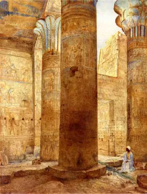 Temple of Philae, Nubia by Henry Roderick Newman - Oil Painting Reproduction