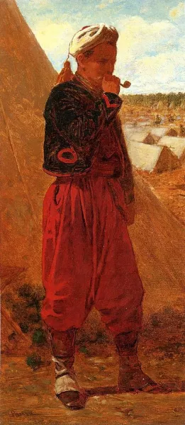 Zouave Jacob by Henry Roderick Newman Oil Painting