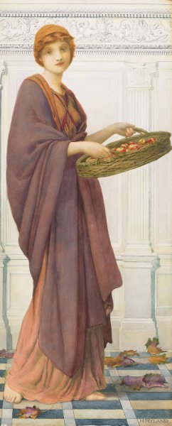 Autumn by Henry Ryland Oil Painting