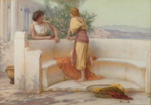 The Love Story by Henry Ryland Oil Painting