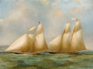 Yacht Racing by Henry Sargeant Oil Painting