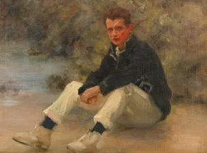 A Young Sailor by Henry Scott Tuke Oil Painting