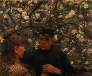 The Promise by Henry Scott Tuke Oil Painting