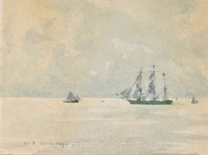 Three Masted Barque  by Henry Scott Tuke Oil Painting