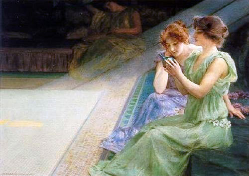Main Product Photo of Iridescence Painting by Henry Siddons Mowbray