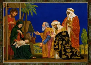 The Magi by Henry Siddons Mowbray Oil Painting