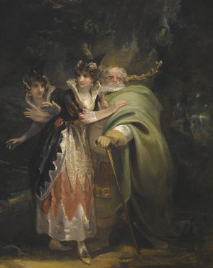Falstaff At Herne's Oak by Henry Singleton Oil Painting