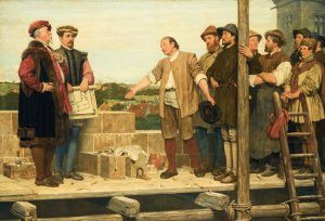 Capital And Labour by Henry Stacy Marks Oil Painting