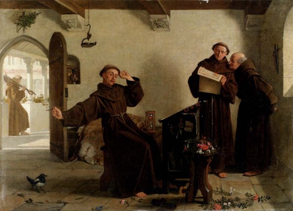 Main Product Photo of Good Work! Painting by Henry Stacy Marks