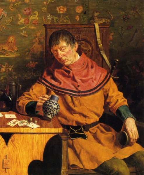 Main Product Photo of Portrait of Bardolph Painting by Henry Stacy Marks