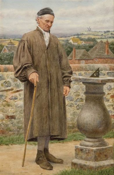 Main Product Photo of Tempus Fugit Painting by Henry Stacy Marks
