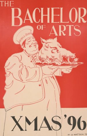 The Bachelor of Arts for Xmas '96 by Henry Summer Watson Oil Painting