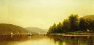 Along the River by Henry Suydam - Oil Painting Reproduction