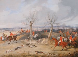 Hunting Scene: In Full Cry by Henry Thomas Alken Oil Painting