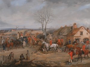Hunting Scene: The Meet by Henry Thomas Alken Oil Painting