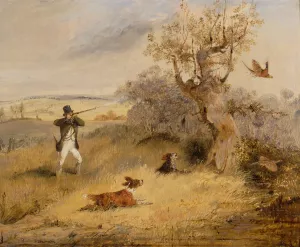 Pheasant Shooting Oil painting by Henry Thomas Alken
