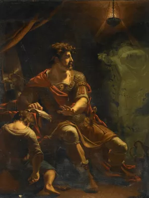 Brutus Disturbed By The Ghost Of Caesar, From Shakespeare's Julius Caesar, Act Iv, Scene Iii by Henry Tresham Oil Painting