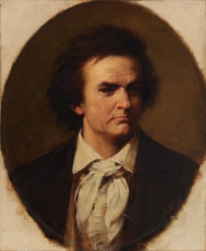 Ludwig Van Beethoven by Henry Ulke Oil Painting