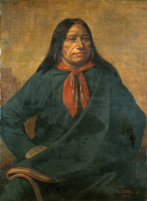 Spotted Tail by Henry Ulke Oil Painting