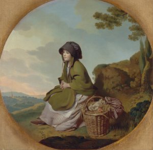 A Market Girl by Henry Walton Oil Painting