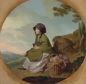 A Market Girl by Henry Walton Oil Painting