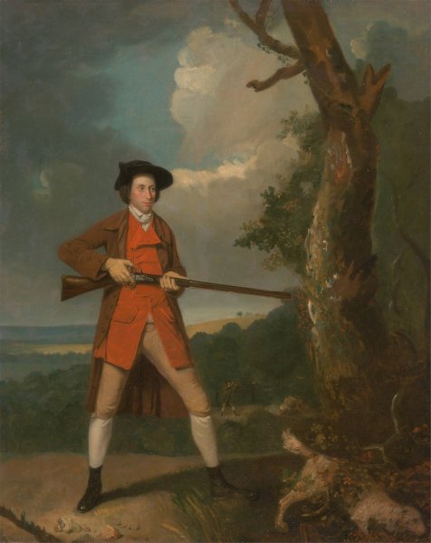 Portrait of a sportsman, possibly Robert Rayner  by Henry Walton - Hand-Painted Oil Painting Reproduction