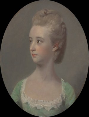 Portrait of a young woman, possibly Miss Nettlethorpe by Henry Walton Oil Painting