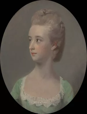 Portrait of a young woman, possibly Miss Nettlethorpe by Henry Walton Oil Painting