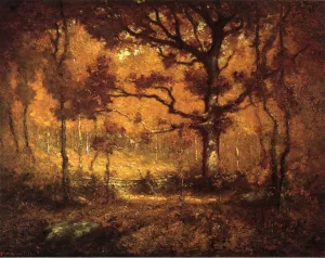 Autumn Woodlands by Henry Ward Ranger Oil Painting