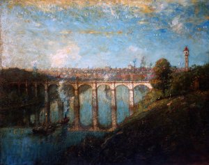 High Bridge, New York by Henry Ward Ranger Oil Painting