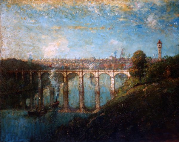 Main Product Photo of High Bridge, New York  Painting by Henry Ward Ranger