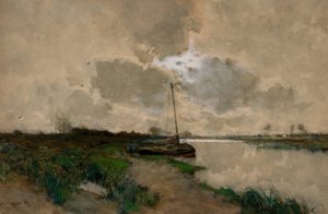On the Scheldt, Holland by Henry Ward Ranger Oil Painting