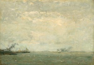 Seascape by Henry Ward Ranger Oil Painting