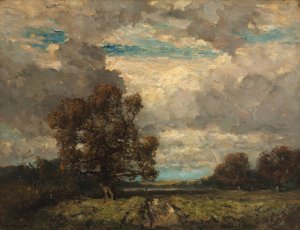 The Lone Sentinel by Henry Ward Ranger Oil Painting