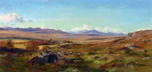 Snowdon from Trawsfynydd Wales painting by Henry William Banks Davis