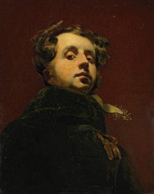 Portrait Of A Young Man by Henry Wyatt Oil Painting