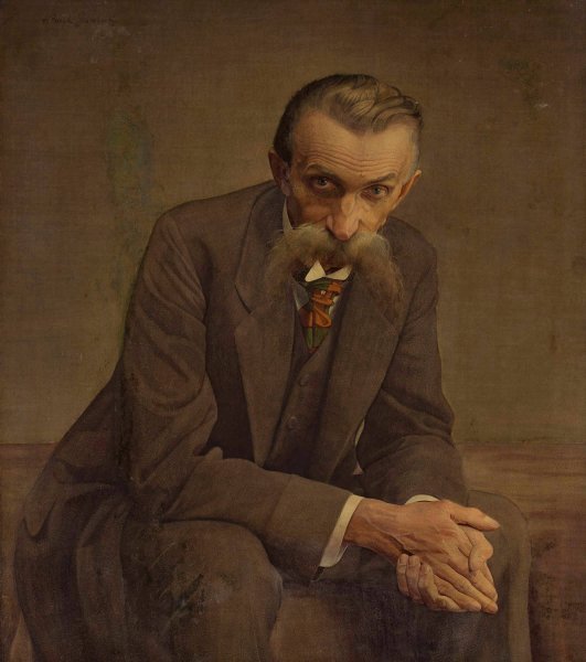Main Product Photo of Portrait of the artist's father  Painting by Henryk Grombecki