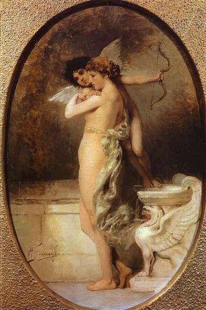 Beauty and Love Oil painting by Henryk Hector Siemiradzki