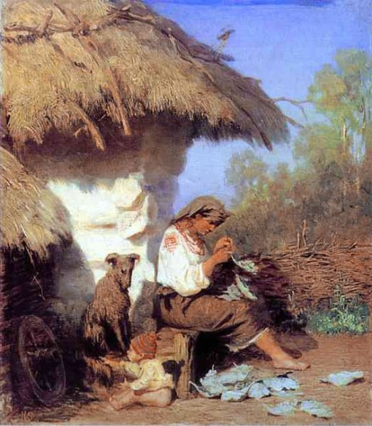Country Idyll by Henryk Hector Siemiradzki - Hand-Painted Oil Painting Reproduction