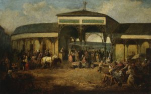 Iron-Gate Square by Henryk Pillati Oil Painting
