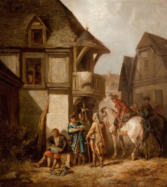Return of the 'Lisowczycy' by Henryk Pillati - Hand-Painted Oil Painting Reproduction