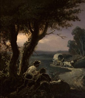 Robbers by Henryk Pillati Oil Painting
