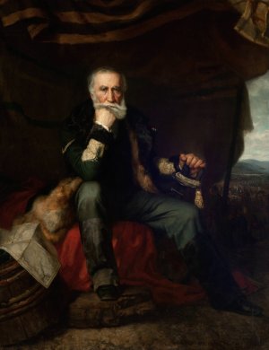 Portrait of General Henryk Dembinski by Henryk Rodakowski Oil Painting