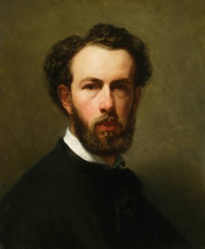 Self-portrait by Henryk Rodakowski Oil Painting