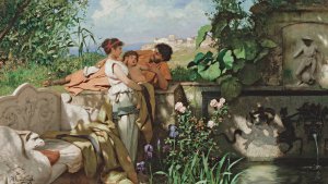 By The Fountain by Henryk Siemiradzki Oil Painting