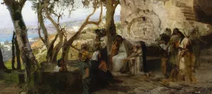 Christ among children by Henryk Siemiradzki Oil Painting