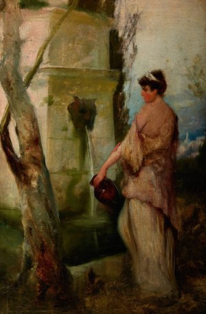 Girl at the Well by Henryk Siemiradzki Oil Painting