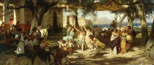 Judgement Of Paris by Henryk Siemiradzki Oil Painting
