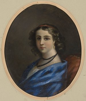 Portrait of a woman by Henryk Siemiradzki Oil Painting
